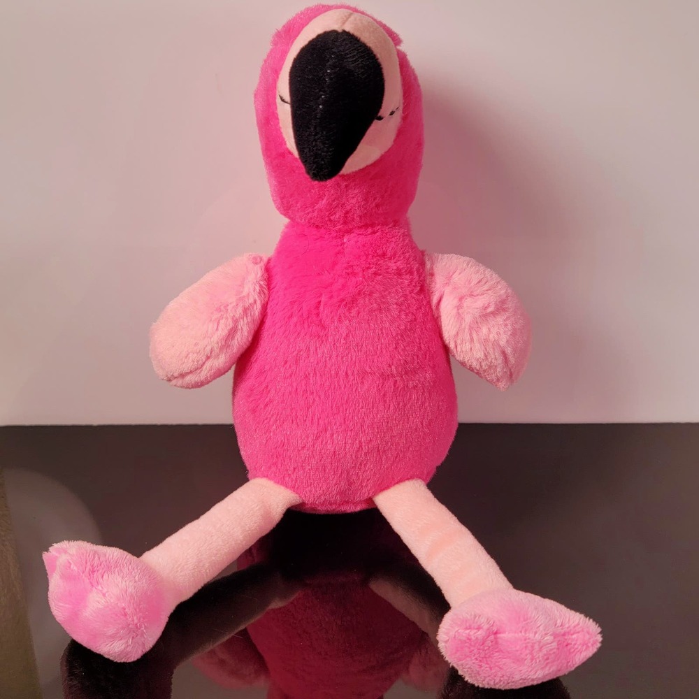Pink Flamingo Plush‎ 12” Soft Exotic Stuffed Animal Realistic Silly Cute Clean